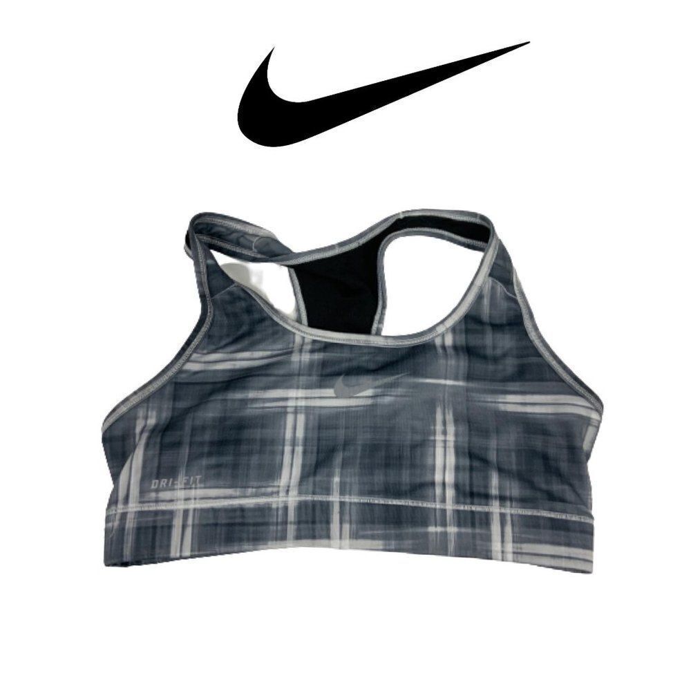 Nike Black & Grey Yoga Bra. Sz S